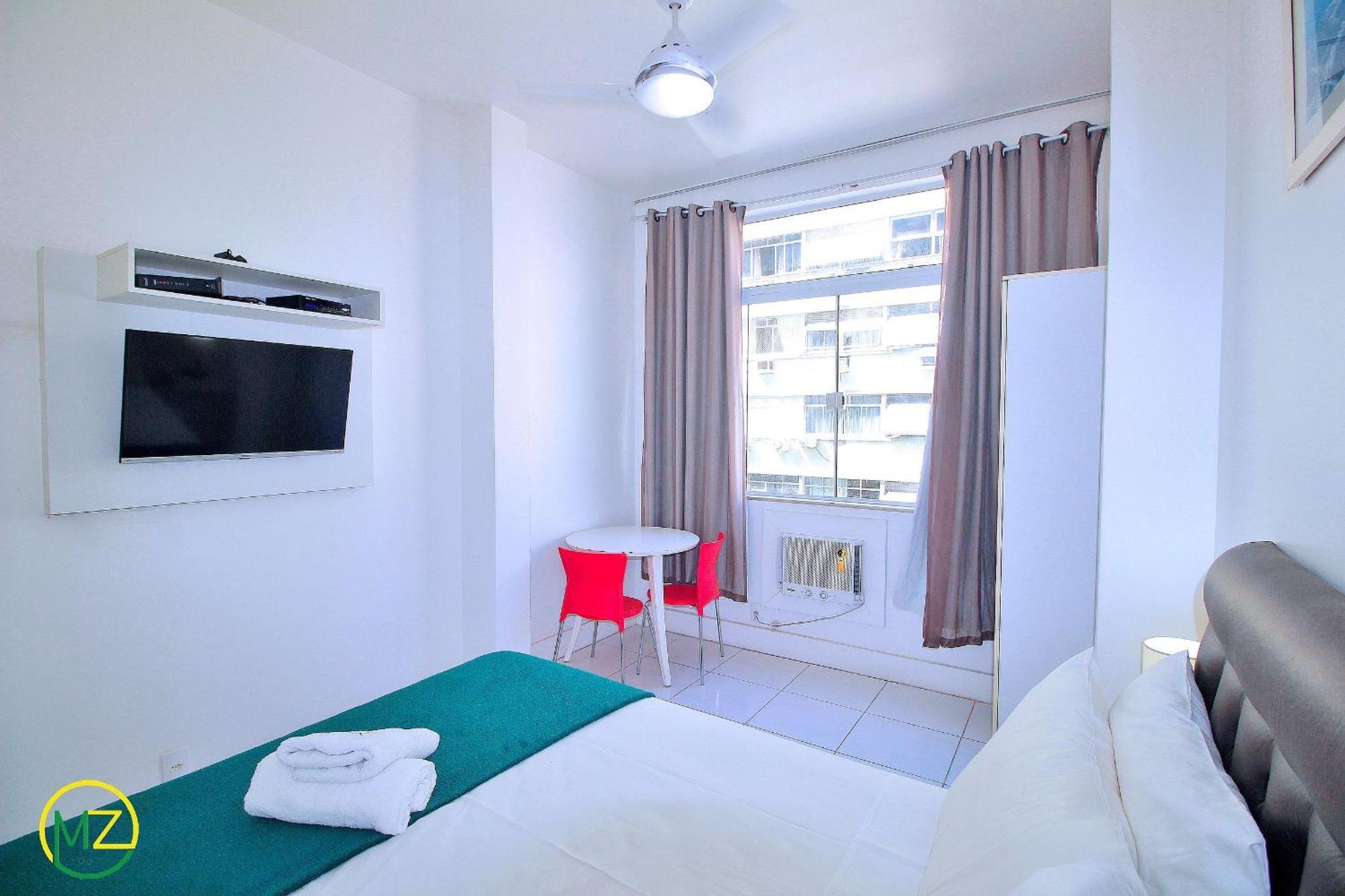 Studio Vista Mar Para 3 Pessoas Em Copacabana ริโอเดจาเนโร ภายนอก รูปภาพ