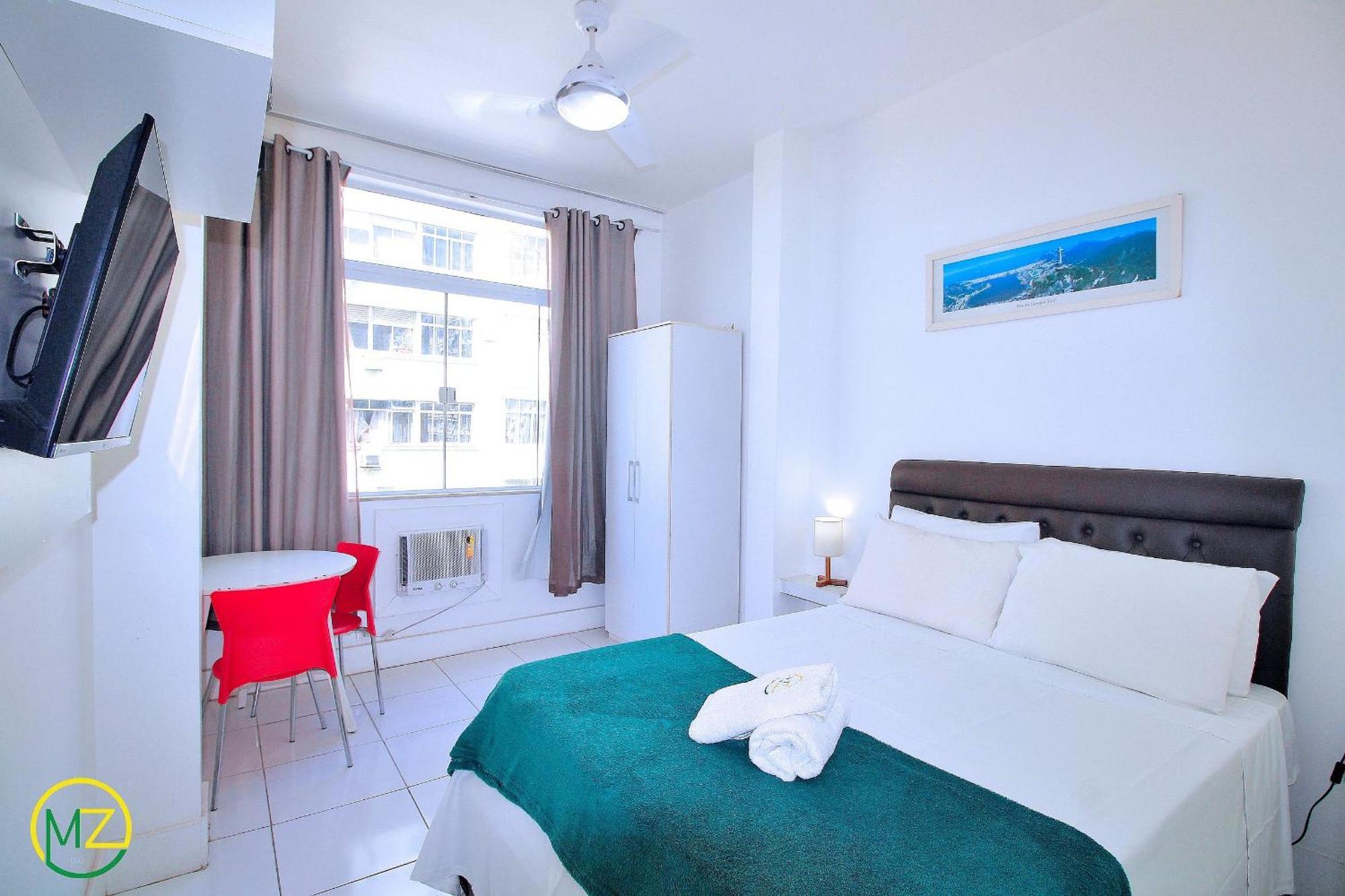 Studio Vista Mar Para 3 Pessoas Em Copacabana ริโอเดจาเนโร ภายนอก รูปภาพ